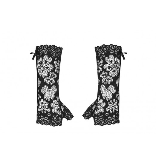 Нежные кружевные высокие митенки Нежные кружевные высокие митенки