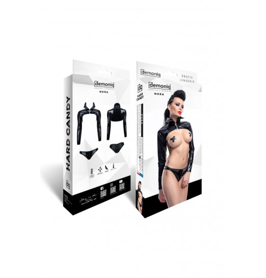 Лаковый комплект Nora: жакет и трусики Лаковый комплект Nora: жакет и трусики