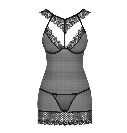 Сексапильная сорочка с кружевным воротником