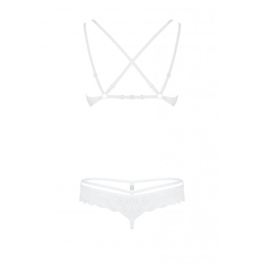 Секси-комплект из нежного цветочного кружева с тоненькими бретелями