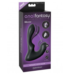 Черный анальный вибростимулятор P-Spot Milker - 14 см.