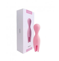 Розовый универсальный вибратор Nymph с подвижными  щупальцами