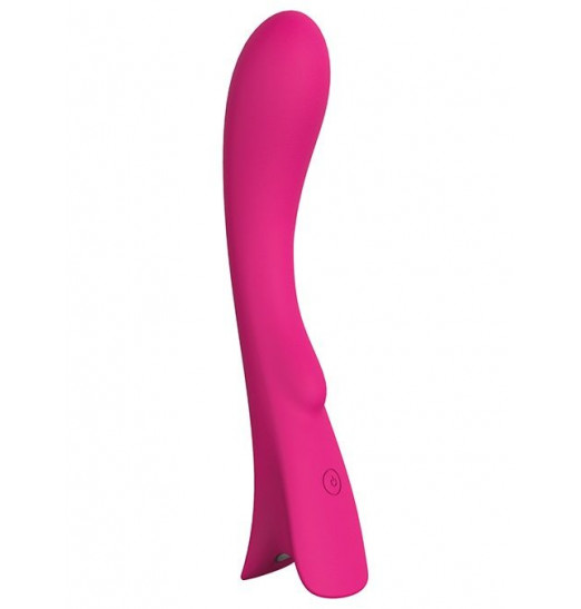 Розовый перезаряжаемый вибратор SEXY EMPRESS - 14 см.