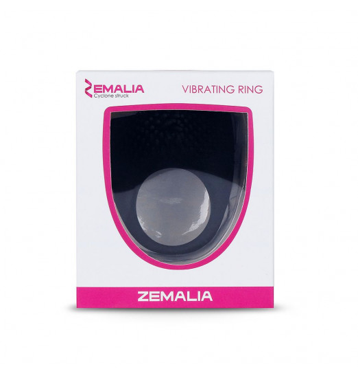 Чёрное эрекционное кольцо Zemalia Armour Чёрное эрекционное кольцо Zemalia Armour