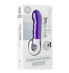 Фиолетовый вибромассажер IMPULSE - 16,5 см.