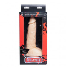 Телесный фаллоимитатор REALSTUFF REALISTIC DONG 9INCH - 23 см.