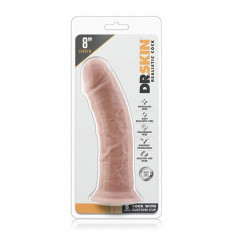 Телесный фаллоимитатор 8 Inch Cock With Suction Cup - 20,3 см.