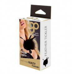 Черная метелка с круглой ручкой FEATHER TICKLER