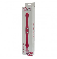 Розовый двусторонний вибратор NAGHI NO.25 - 35 см.