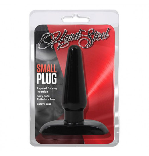 Черная анальная пробка Small Plug - 9 см.