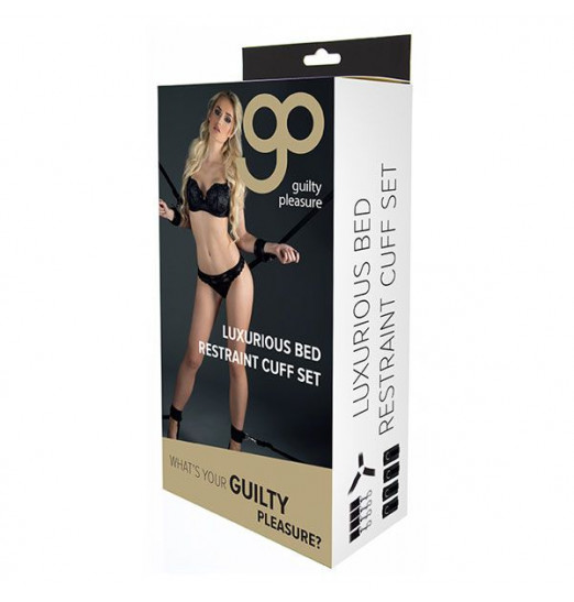 Комплект наручников и поножей LUXURIOUS BED RESTRAINT CUFF SET