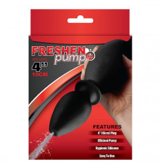 Черный анальный душ с насадкой-пробкой