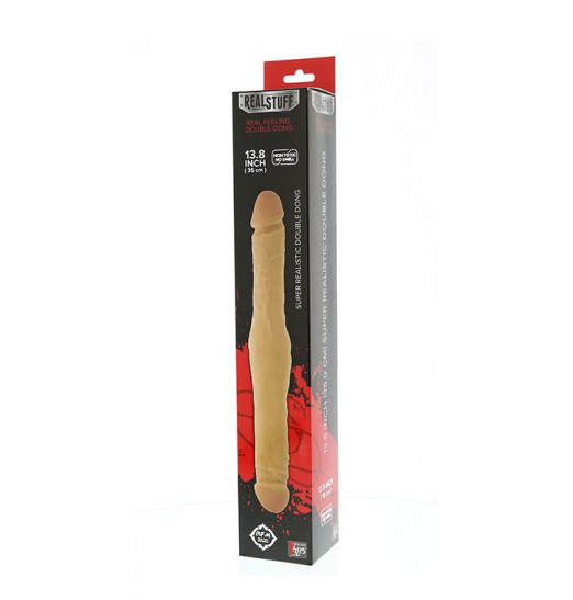 Двусторонний фаллоимитатор с утолщением посередине REALSTUFF DUO DONG 13.9INCH - 35,5 см. Двусторонний фаллоимитатор с утолщением посередине REALSTUFF DUO DONG 13.9INCH - 35,5 см.