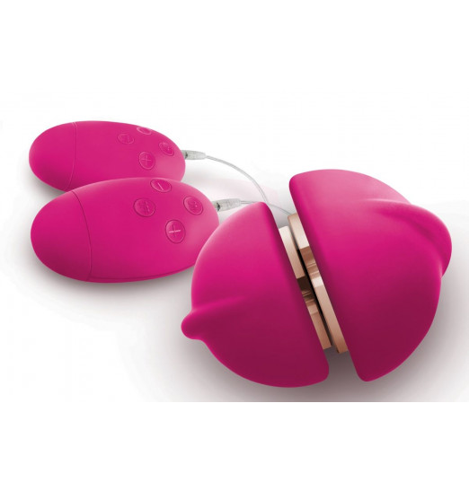 Ярко-розовый клиторальный стимулятор Union Girl/Girl Vibe