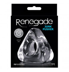 Прозрачное треугольное эрекционное кольцо RENEGADE JUNK PUSHER