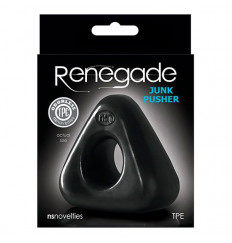 Черное треугольное эрекционное кольцо RENEGADE JUNK PUSHER