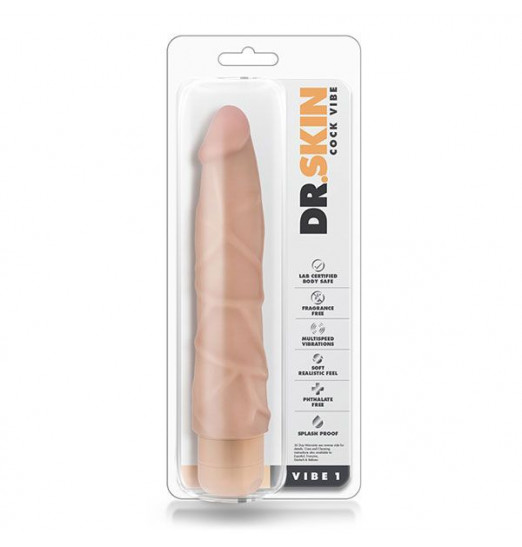 Телесный вибратор Cock Vibe 1 - 22,8 см.