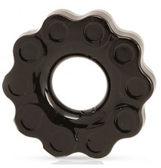 Черное эрекционное кольцо Chains