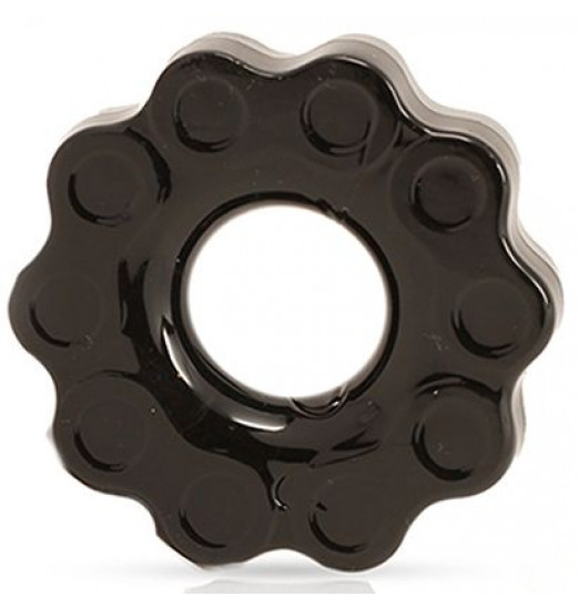 Черное эрекционное кольцо Chains