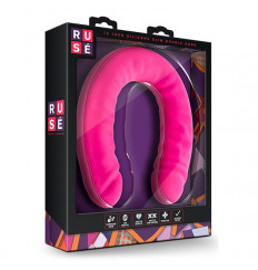 Розовый двусторонний фаллоимитатор 18 inch Silicone Slim Double Dong - 45,7 см.