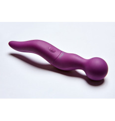 Фиолетовый жезловый вибромассажёр Cassi - 21 см.