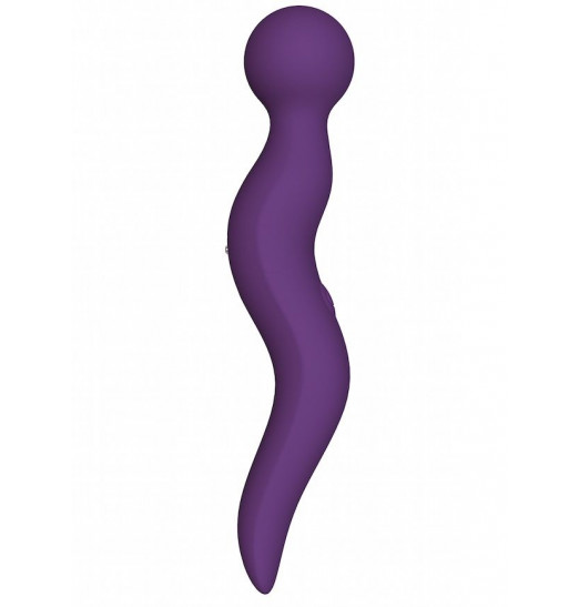 Фиолетовый жезловый вибромассажёр Cassi - 21 см.