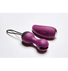 Фиолетовые виброшарики с вибропультом SuperNova