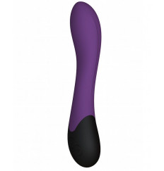 Фиолетовый вибратор Lynx для стимуляции точки G с нагревом - 20,8 см.