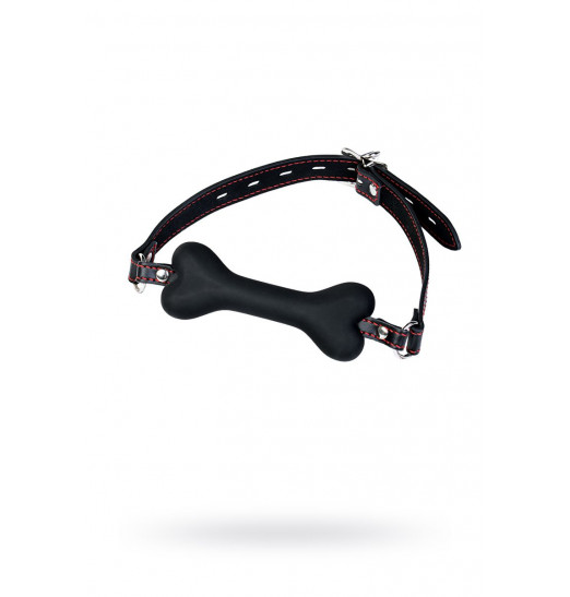 Черный кляп-трензельTOYFA Theatre в виде косточки