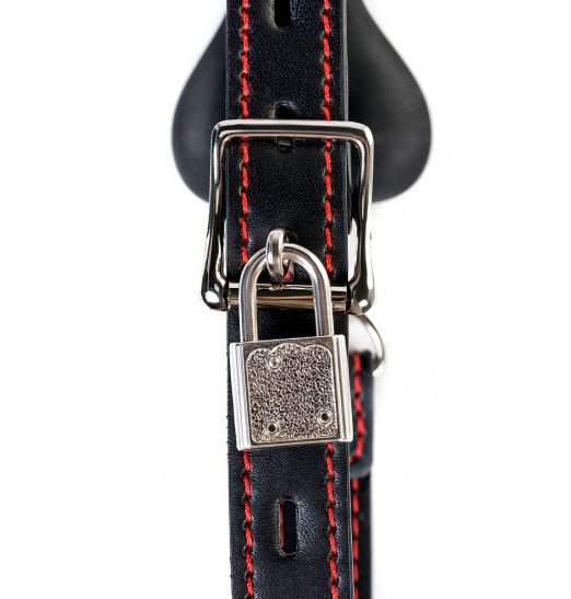 Черный кляп-трензельTOYFA Theatre в виде косточки