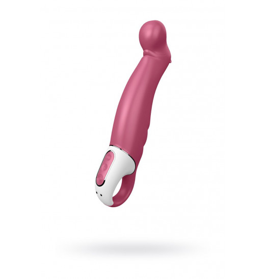 Вибратор Satisfyer Petting Hippo с загнутым кончиком - 22,9 см. Вибратор Satisfyer Petting Hippo с загнутым кончиком - 22,9 см.