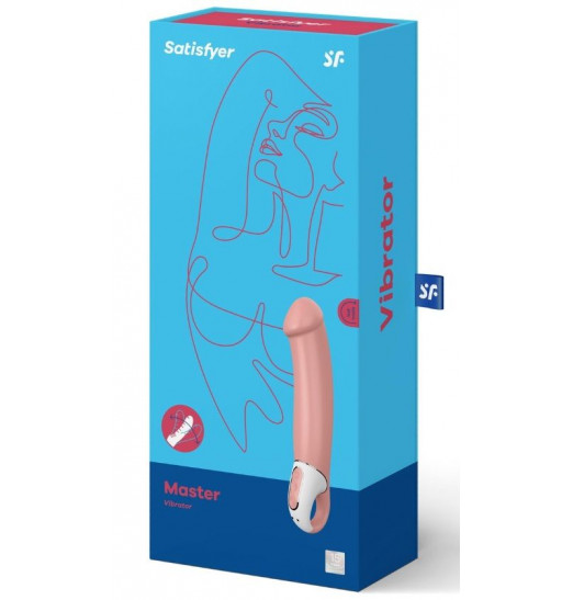 Перезаряжаемый вибратор Satisfyer Master - 23,5 см. Перезаряжаемый вибратор Satisfyer Master - 23,5 см.