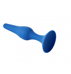 Синяя анальная пробка Gravity S - 10,5 см.