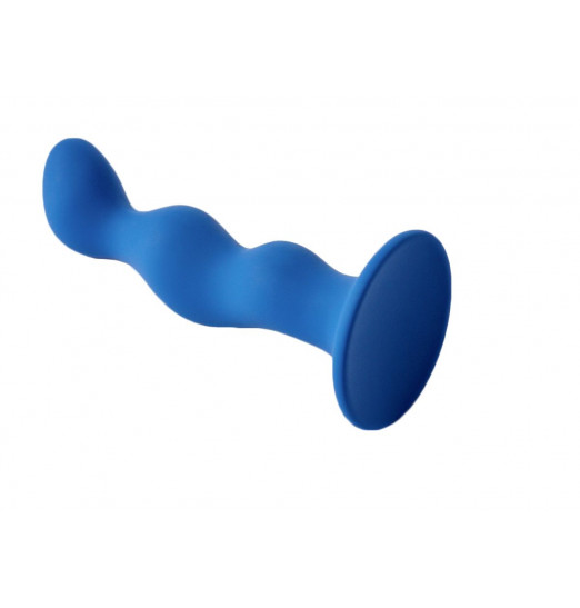 Синяя анальная пробка Terra - 12 см. Синяя анальная пробка Terra - 12 см.