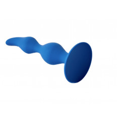 Синяя анальная пробка Vesta - 12,5 см.
