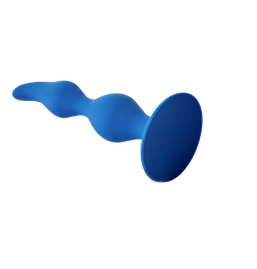 Синяя анальная пробка Vesta - 12,5 см.