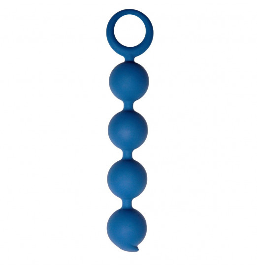 Синяя анальная цепочка Appulse - 15 см.