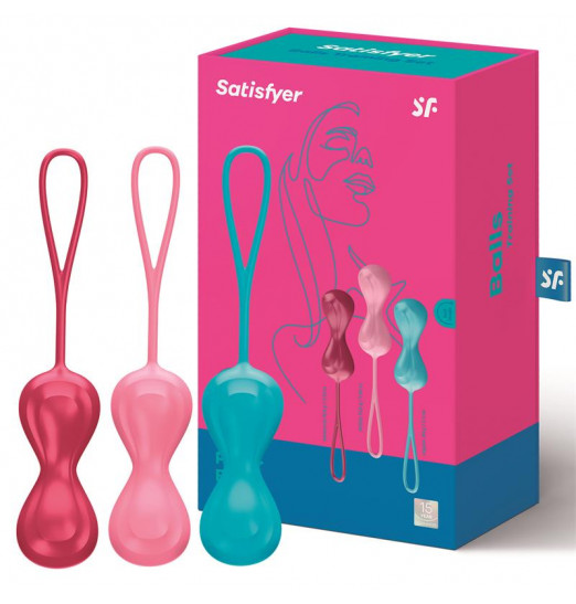Набор из трёх двойных вагинальных шариков Satisfyer Power Balls