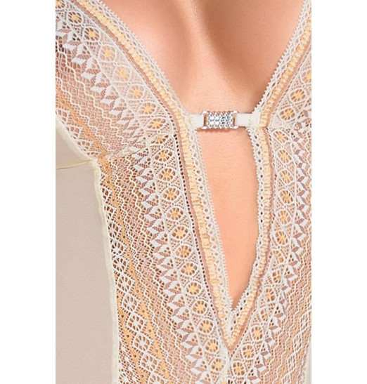 Сексуальный корсаж с кружевом и оборкой понизу Clarisse