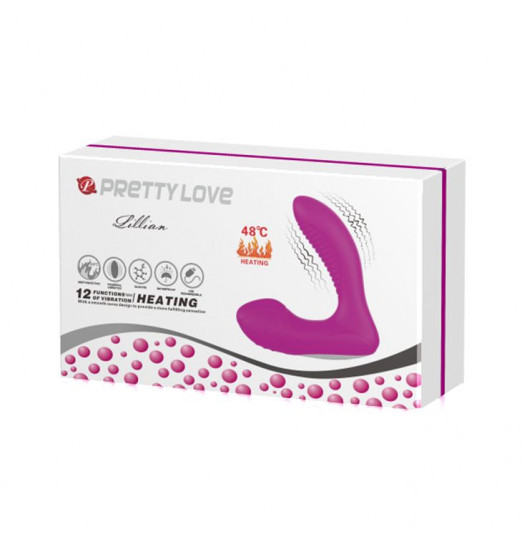 Лиловый массажер простаты Lillian с вибрацией и функцией нагрева Лиловый массажер простаты Lillian с вибрацией и функцией нагрева