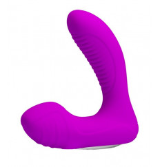 Лиловый массажер простаты Lillian с вибрацией и функцией нагрева