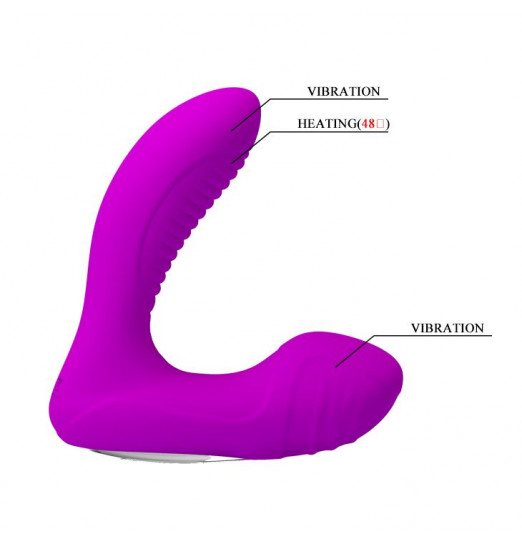 Лиловый массажер простаты Lillian с вибрацией и функцией нагрева Лиловый массажер простаты Lillian с вибрацией и функцией нагрева
