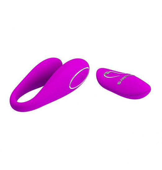 Лиловый вибратор для пар Algernon с пультом ДУ