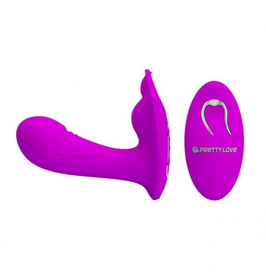 Лиловый вибромассажёр Willie с пультом ДУ Лиловый вибромассажёр Willie с пультом ДУ