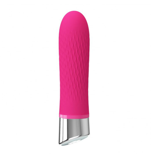 Розовый мини-вибратор Sebastian - 12,4 см.