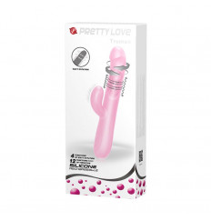 Розовый вибратор-ротатор Truman - 23,8 см.