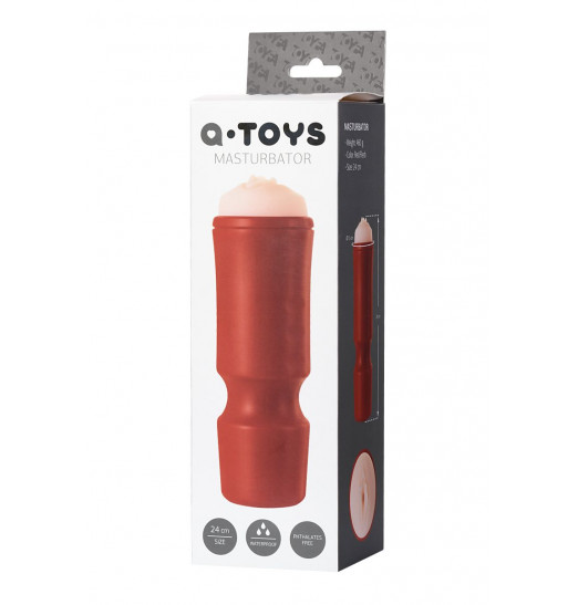 Мастурбатор-вагина A-Toys в красной колбе