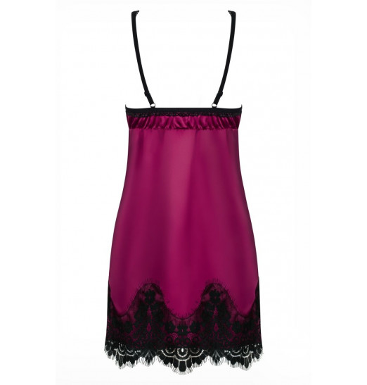 Чувственная атласная сорочка на лямочках