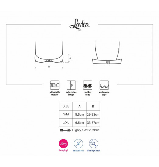 Возбуждающий бюстгальтер с открытыми чашечками Возбуждающий бюстгальтер с открытыми чашечками