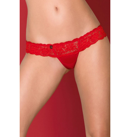 Сексуальные кружевные трусики с оборкой на попке